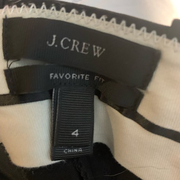 J. Crew Favorite Fit Dress Pants Black Size 4 - Picture 3 of 4